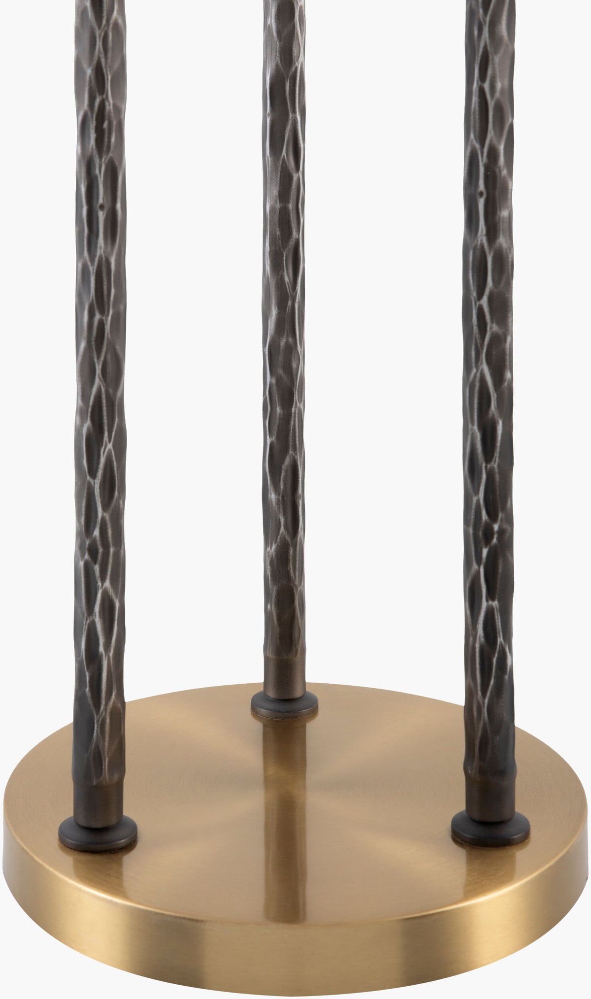 Mirasol 68" Rubber Wood Floor Lamp, Painted Silver Gray