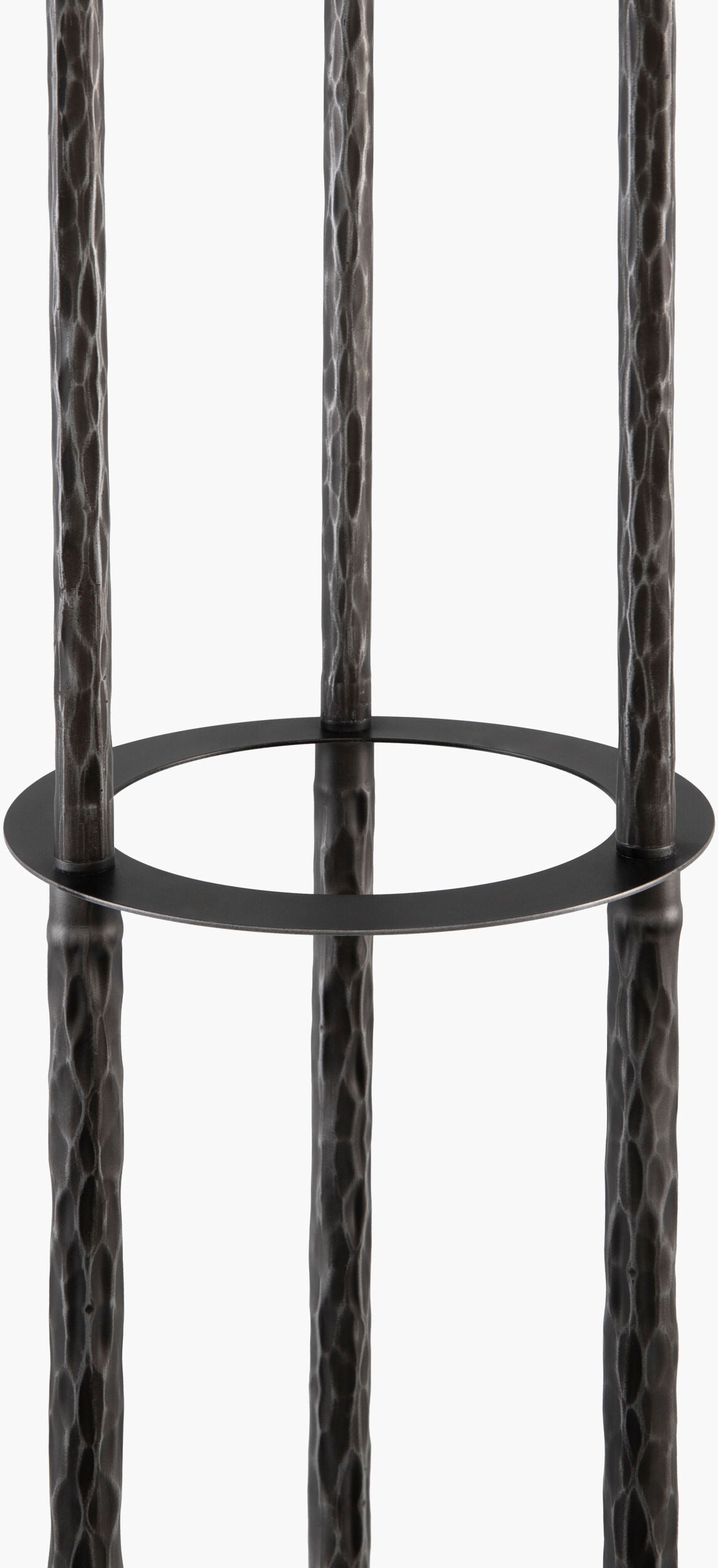 Mirasol 68" Rubber Wood Floor Lamp, Painted Silver Gray