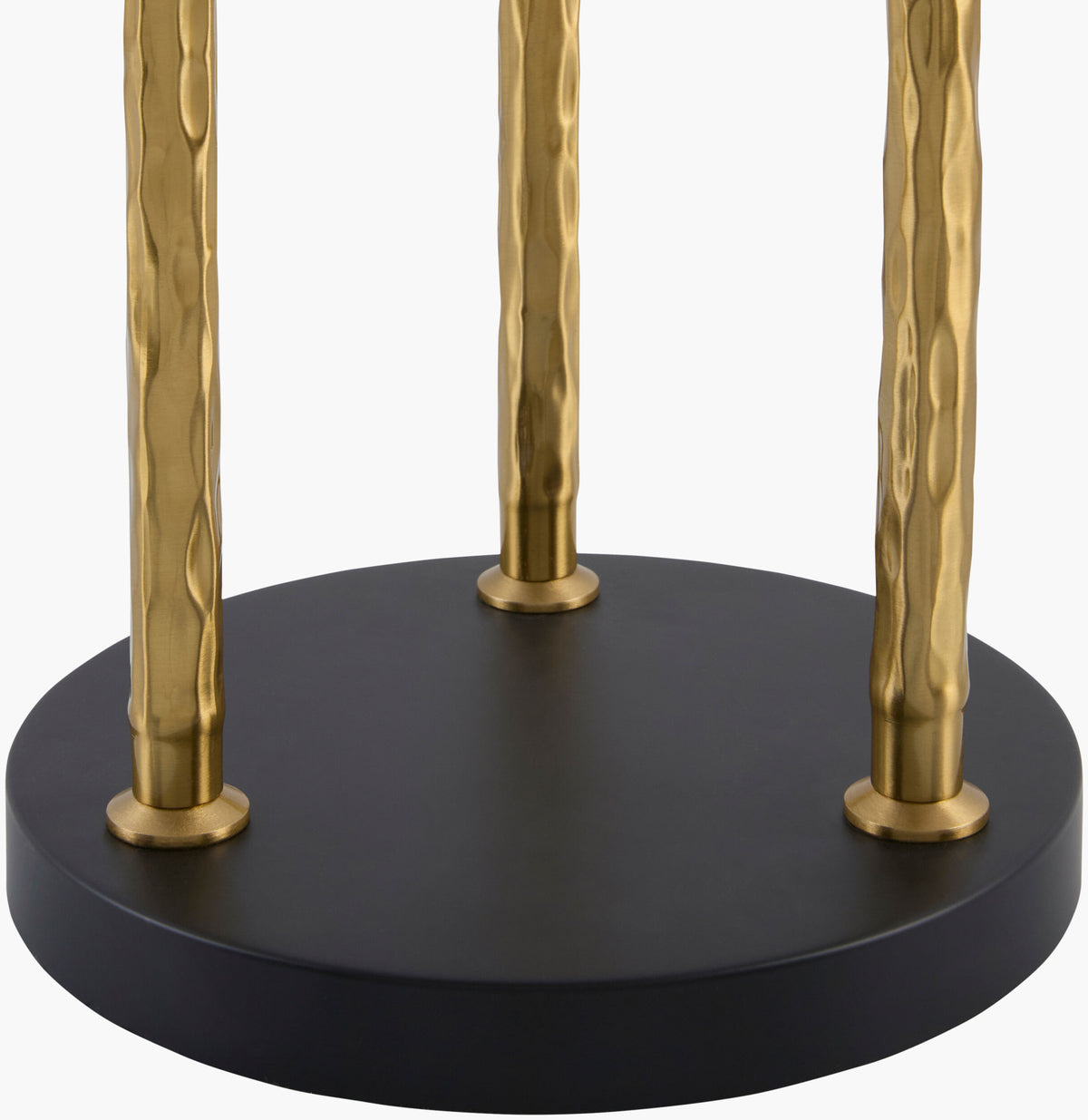 Mirasol 68" Rubber Wood Floor Lamp, Plated Metallic Gold