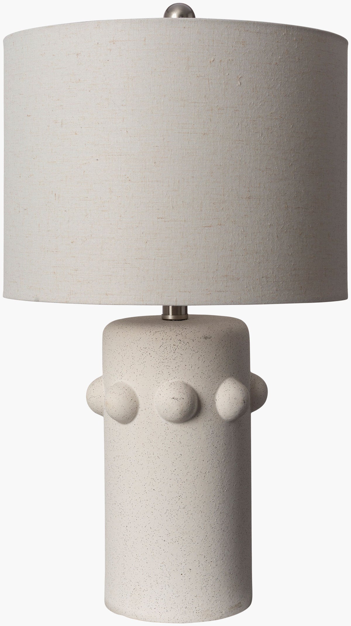 Massimo 24" Ceramic Table Lamp, Glazed Cream