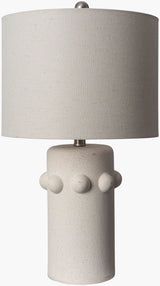 Massimo 24" Ceramic Table Lamp, Glazed Cream