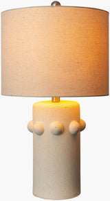 Massimo 24" Ceramic Table Lamp, Glazed Cream