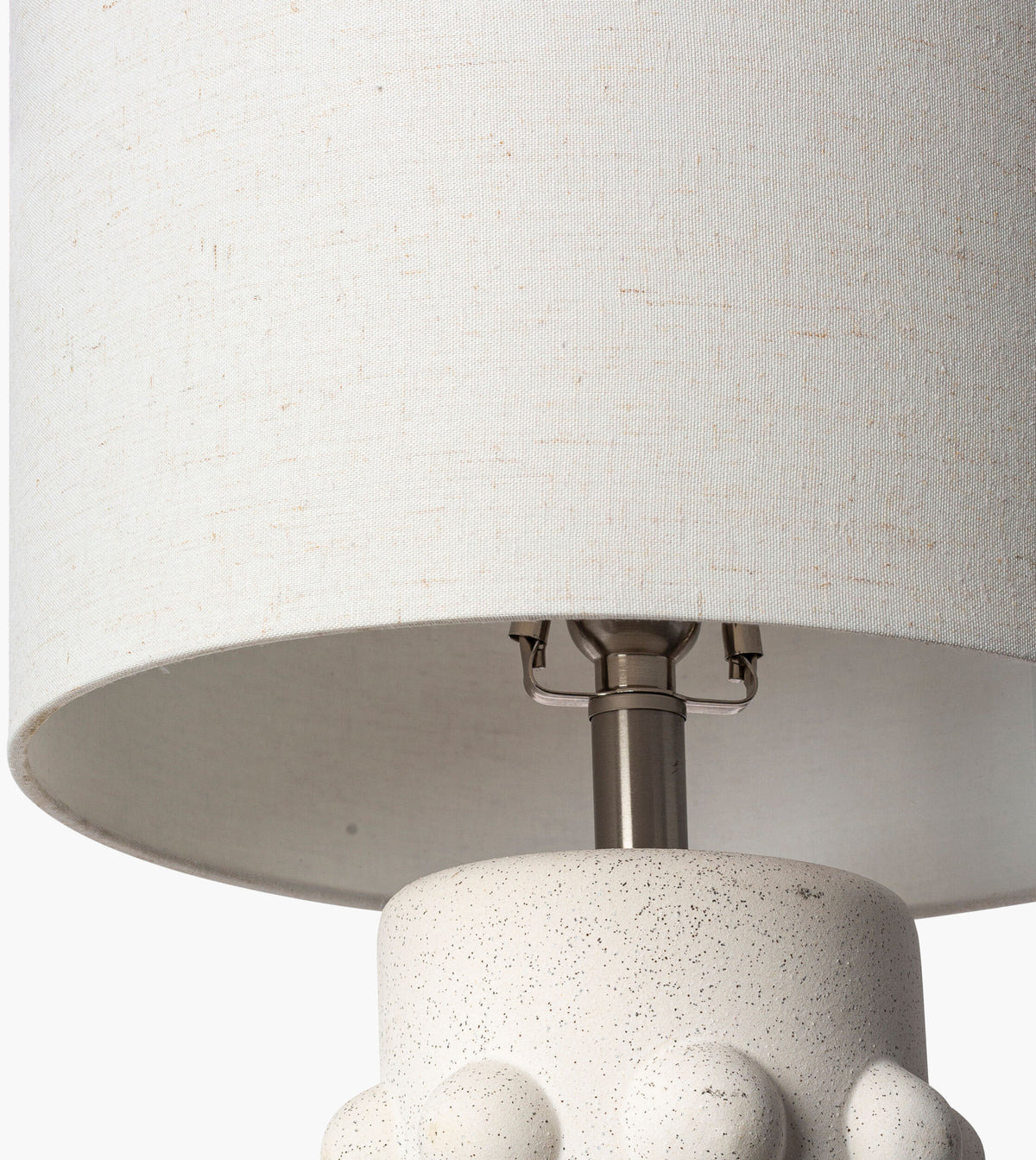 Massimo 24" Ceramic Table Lamp, Glazed Cream