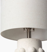 Massimo 24" Ceramic Table Lamp, Glazed Cream