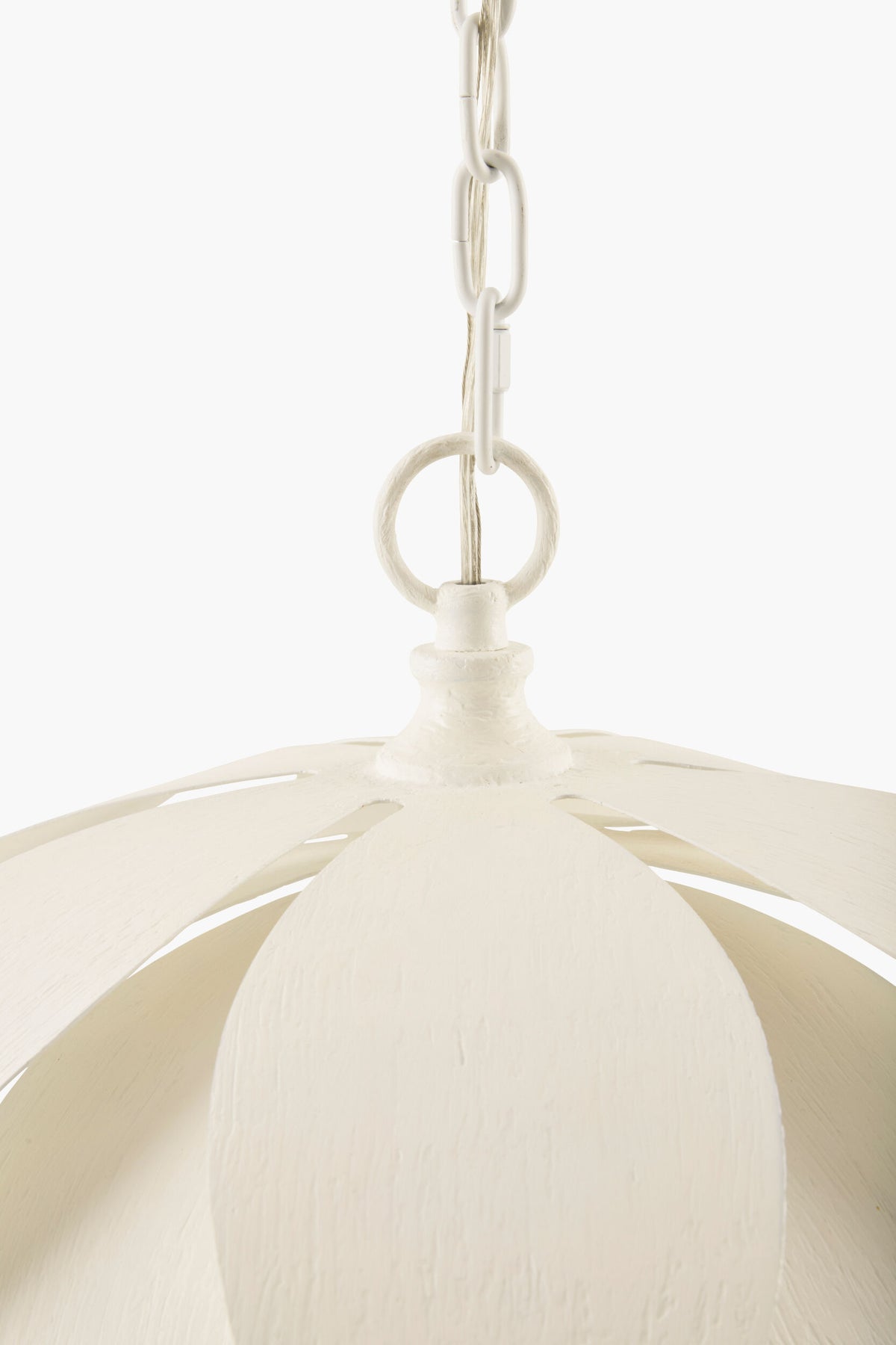 Alba Petalia Iron Pendant Light, Powder Coated White