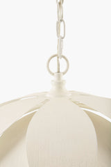 Alba Petalia Iron Pendant Light, Powder Coated White