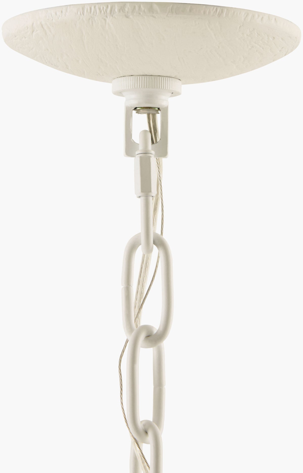 Alba Petalia Iron Pendant Light, Powder Coated White