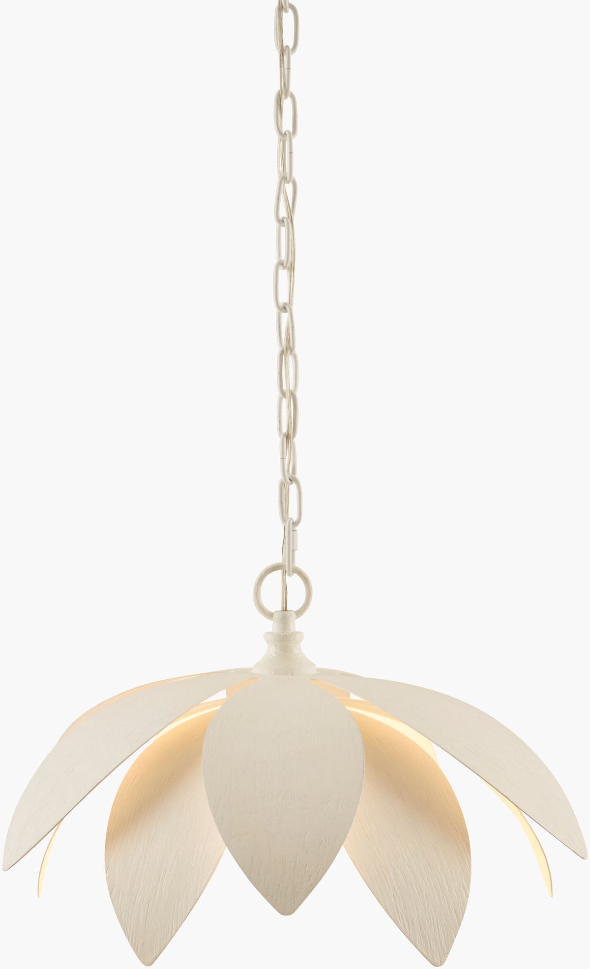Alba Petalia Iron Pendant Light, Powder Coated White
