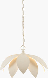 Alba Petalia Iron Pendant Light, Powder Coated White