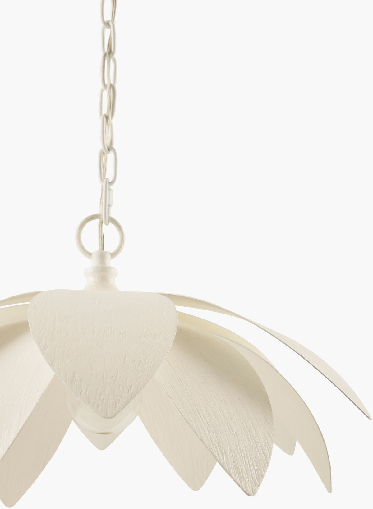 Alba Petalia Iron Pendant Light, Powder Coated White