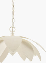 Alba Petalia Iron Pendant Light, Powder Coated White