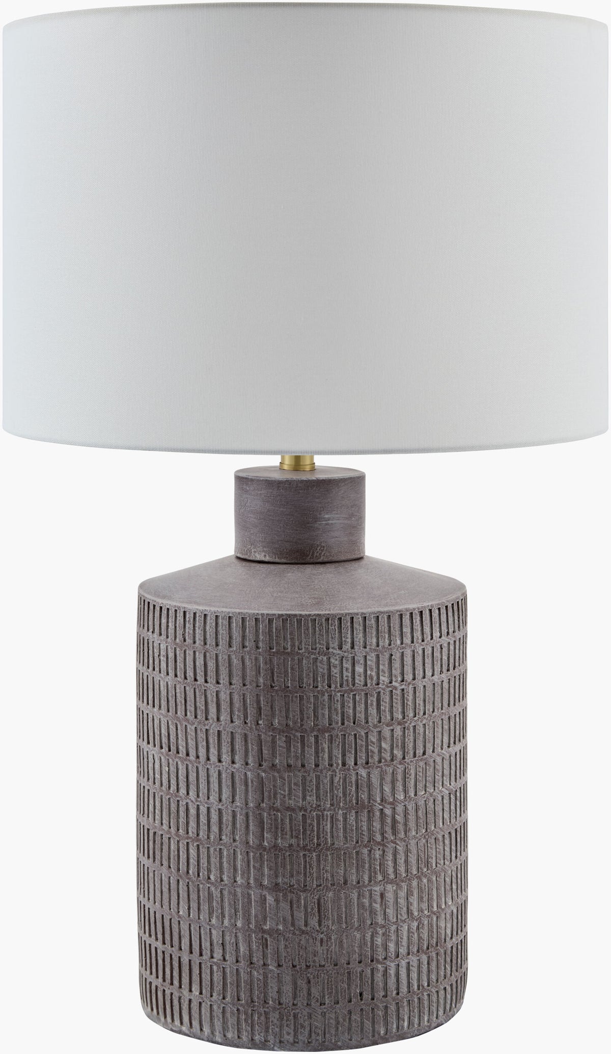 Brine Coast 29" Ceramic Table Lamp, Hand Painted Gray