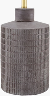 Brine Coast 29" Ceramic Table Lamp, Hand Painted Gray