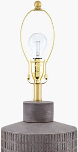 Brine Coast 29" Ceramic Table Lamp, Hand Painted Gray