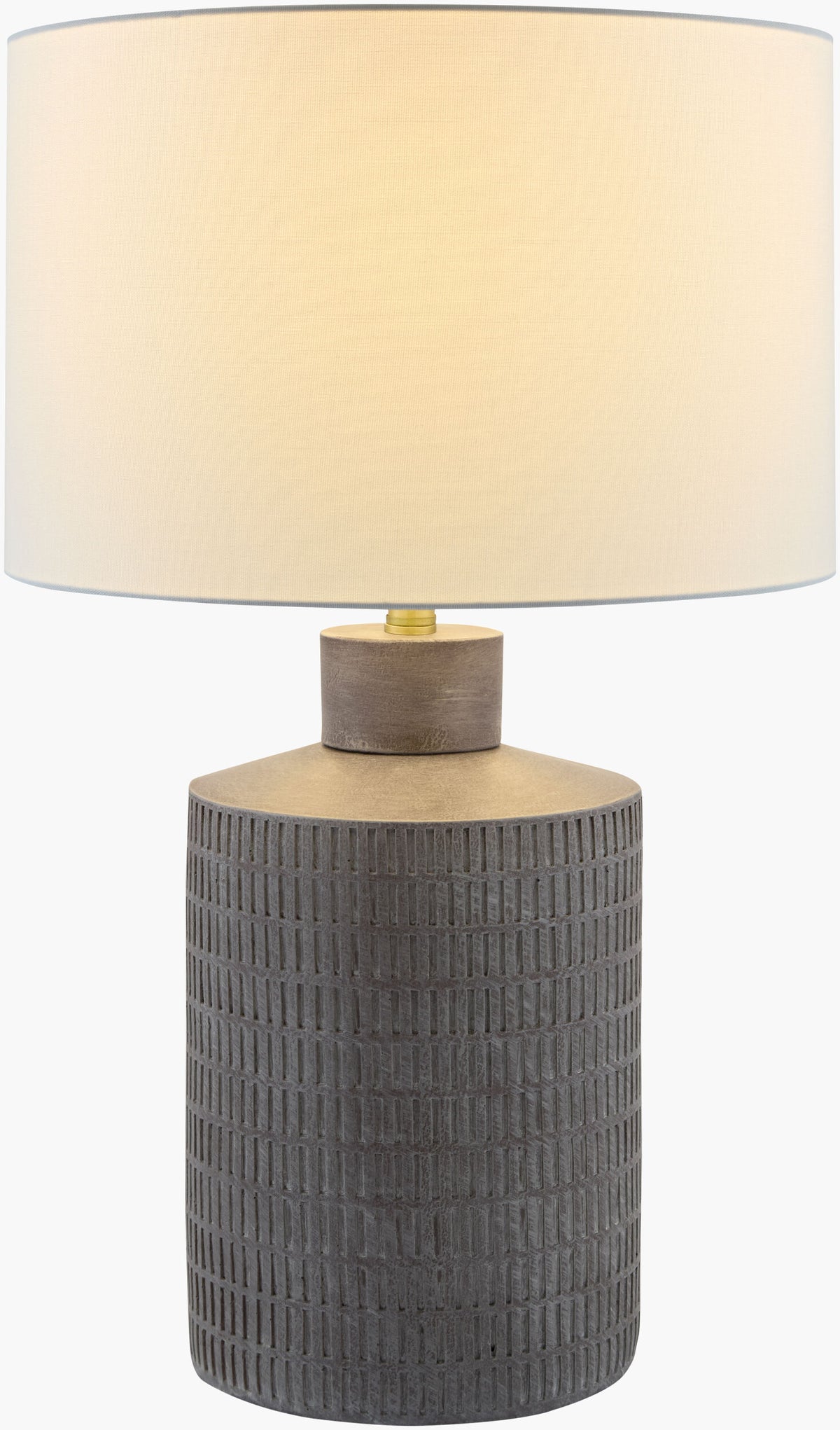 Brine Coast 29" Ceramic Table Lamp, Hand Painted Gray