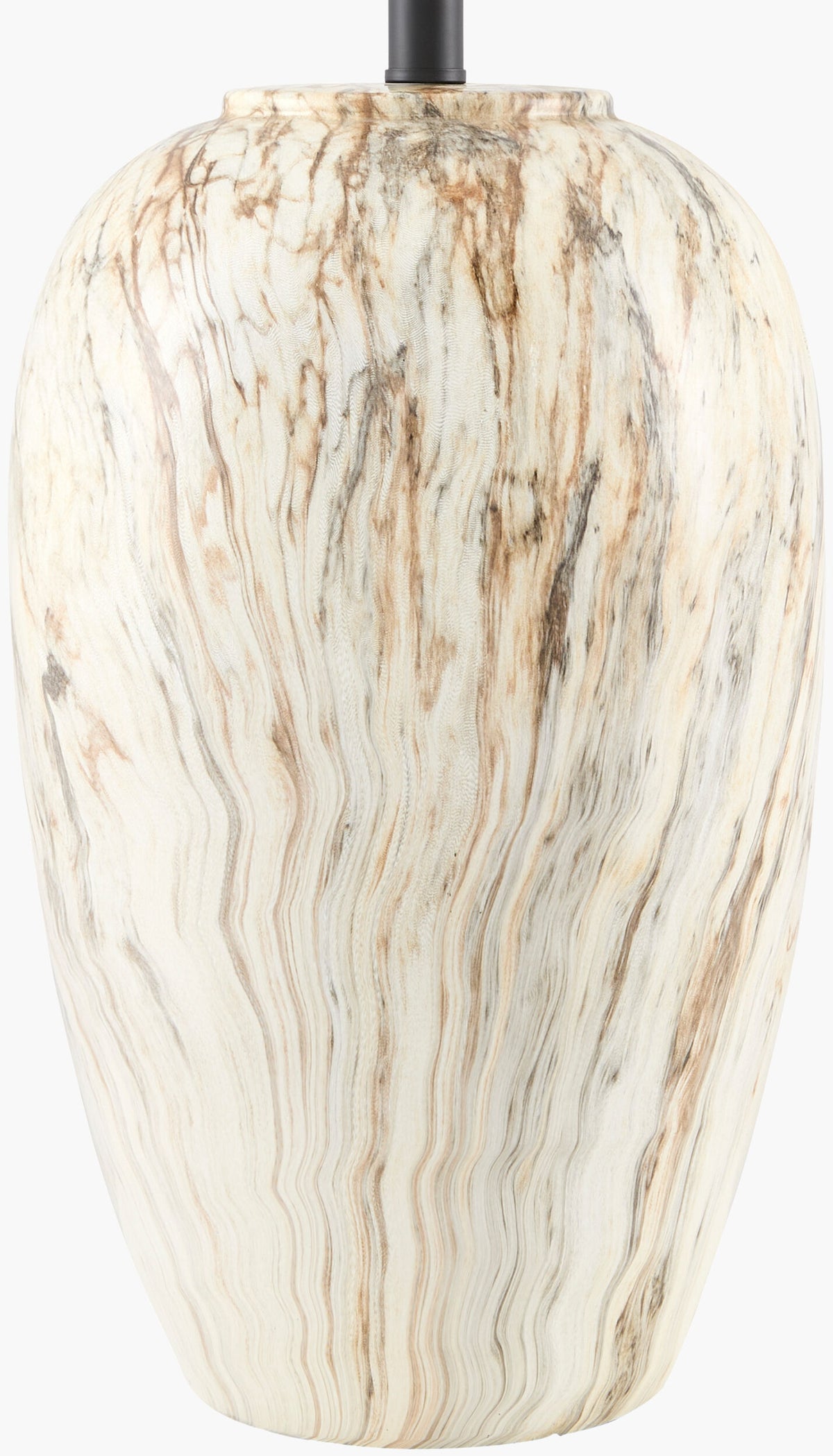 Coral Bay 30" Ceramic Table Lamp, Glazed Brown