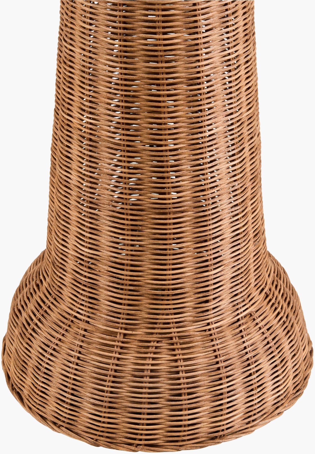 Lighthouse Bay 59" Rattan Floor Lamp, Painted Wheat