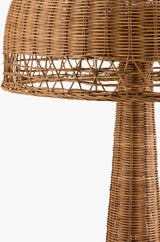 Lighthouse Bay 59" Rattan Floor Lamp, Painted Wheat