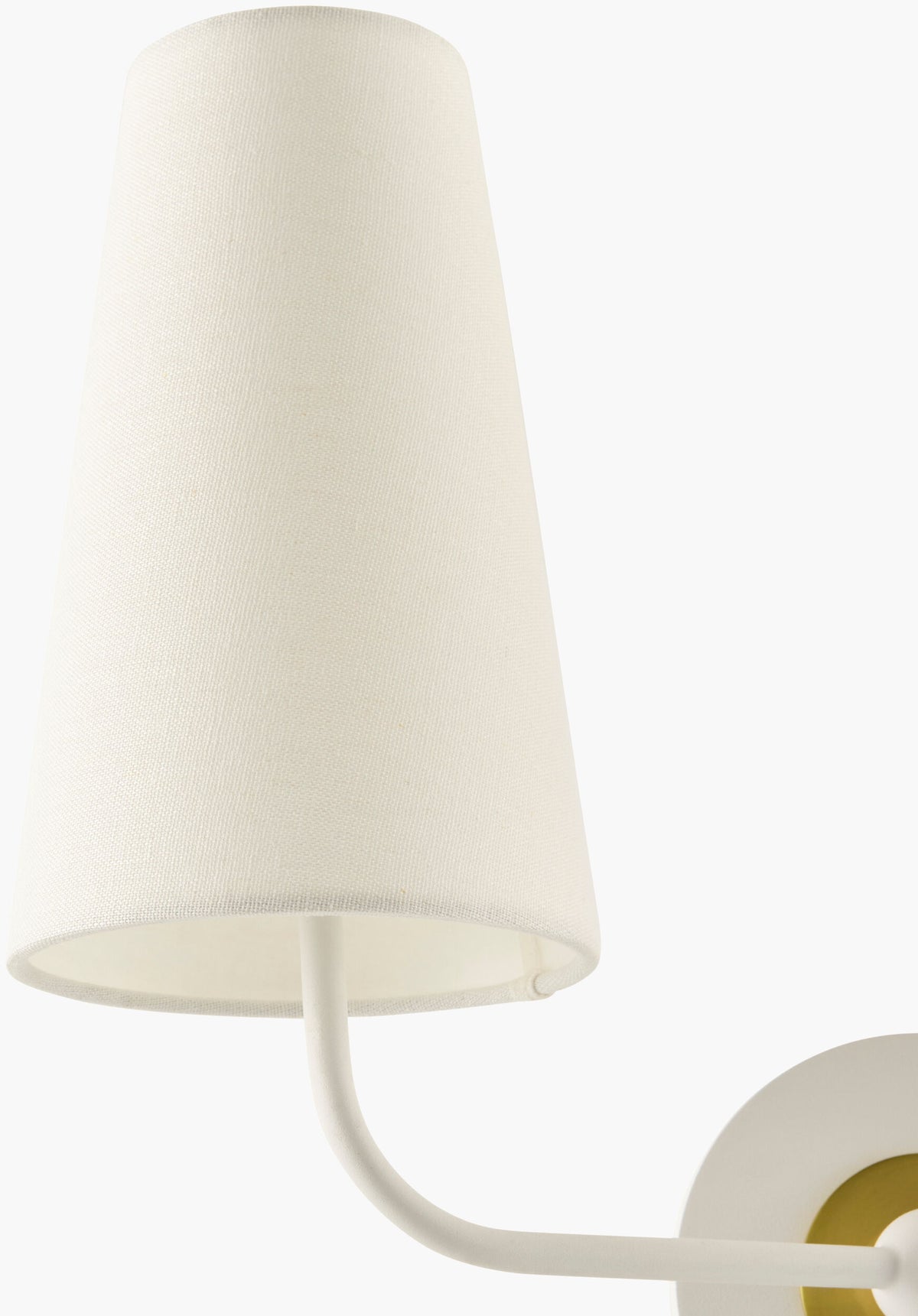 Luminara Bay 13" Iron Wall Sconce, Electroplated White