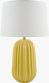 Laguna Sun 28" Ceramic Table Lamp, Glazed Bright Yellow