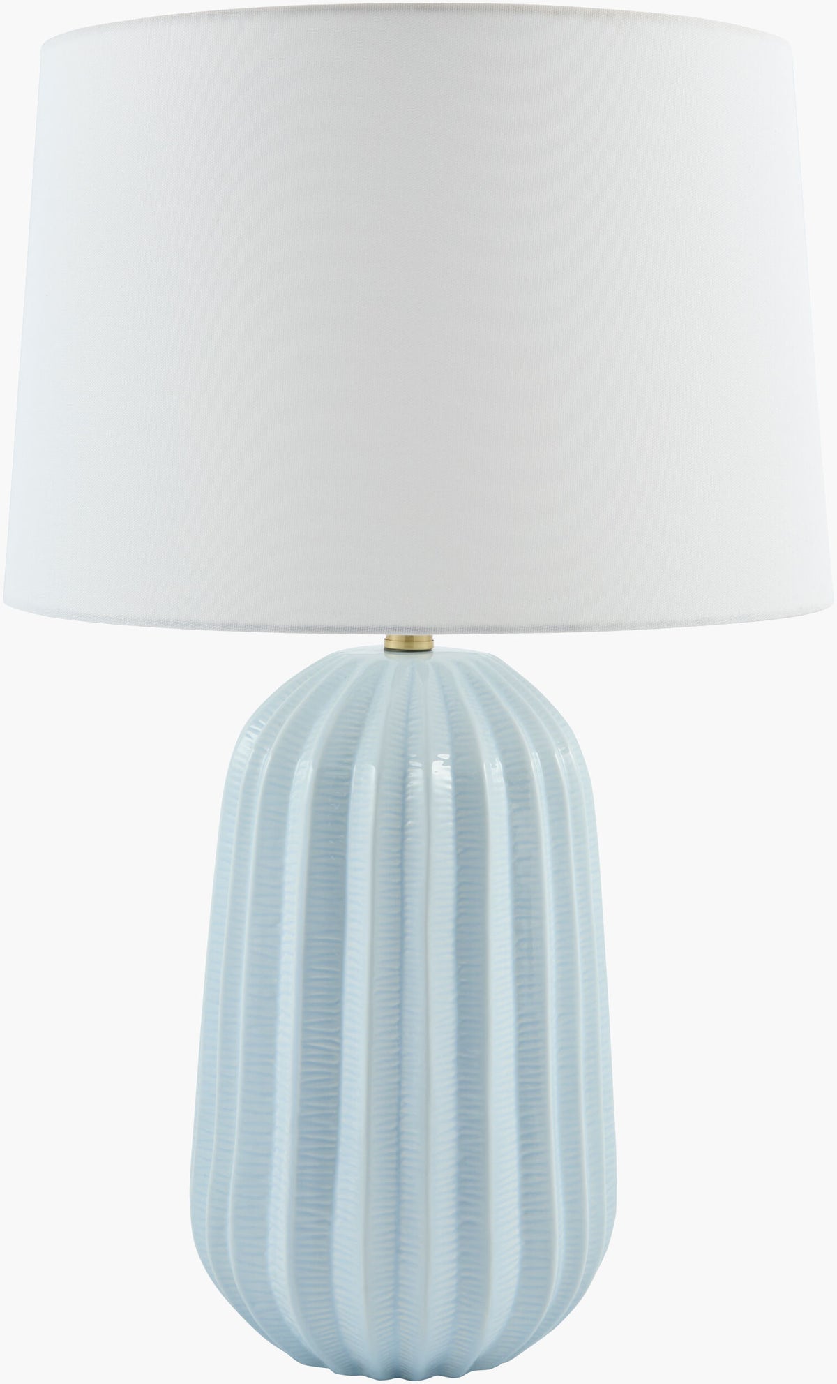 Laguna Sun 28" Ceramic Table Lamp, Glazed Blue