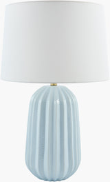 Laguna Sun 28" Ceramic Table Lamp, Glazed Blue