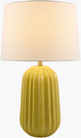 Laguna Sun 28" Ceramic Table Lamp, Glazed Bright Yellow