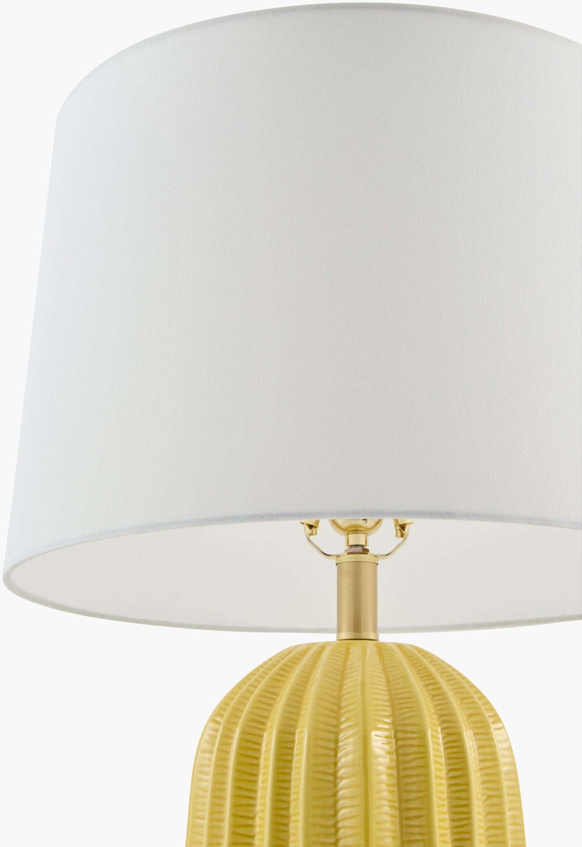Laguna Sun 28" Ceramic Table Lamp, Glazed Bright Yellow