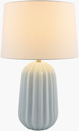 Laguna Sun 28" Ceramic Table Lamp, Glazed Blue