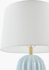 Laguna Sun 28" Ceramic Table Lamp, Glazed Blue