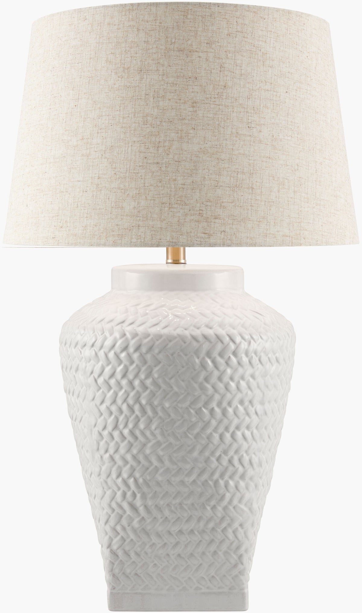 Ocean Mist 30" Ceramic Table Lamp, Glazed White
