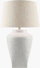 Ocean Mist 30" Ceramic Table Lamp, Glazed White