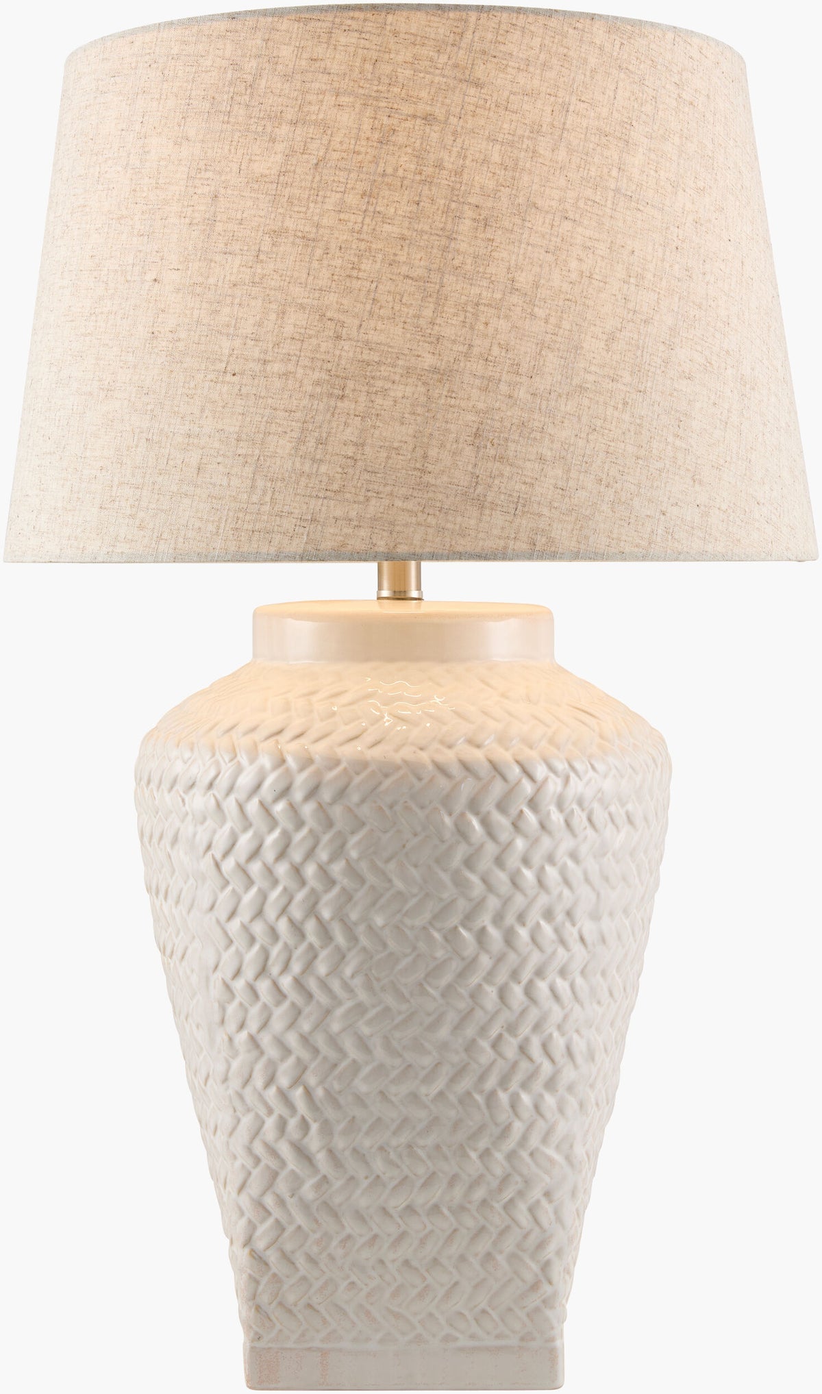Ocean Mist 30" Ceramic Table Lamp, Glazed White