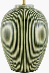 Sea Haven 29" Ceramic Table Lamp, Hand Painted Green