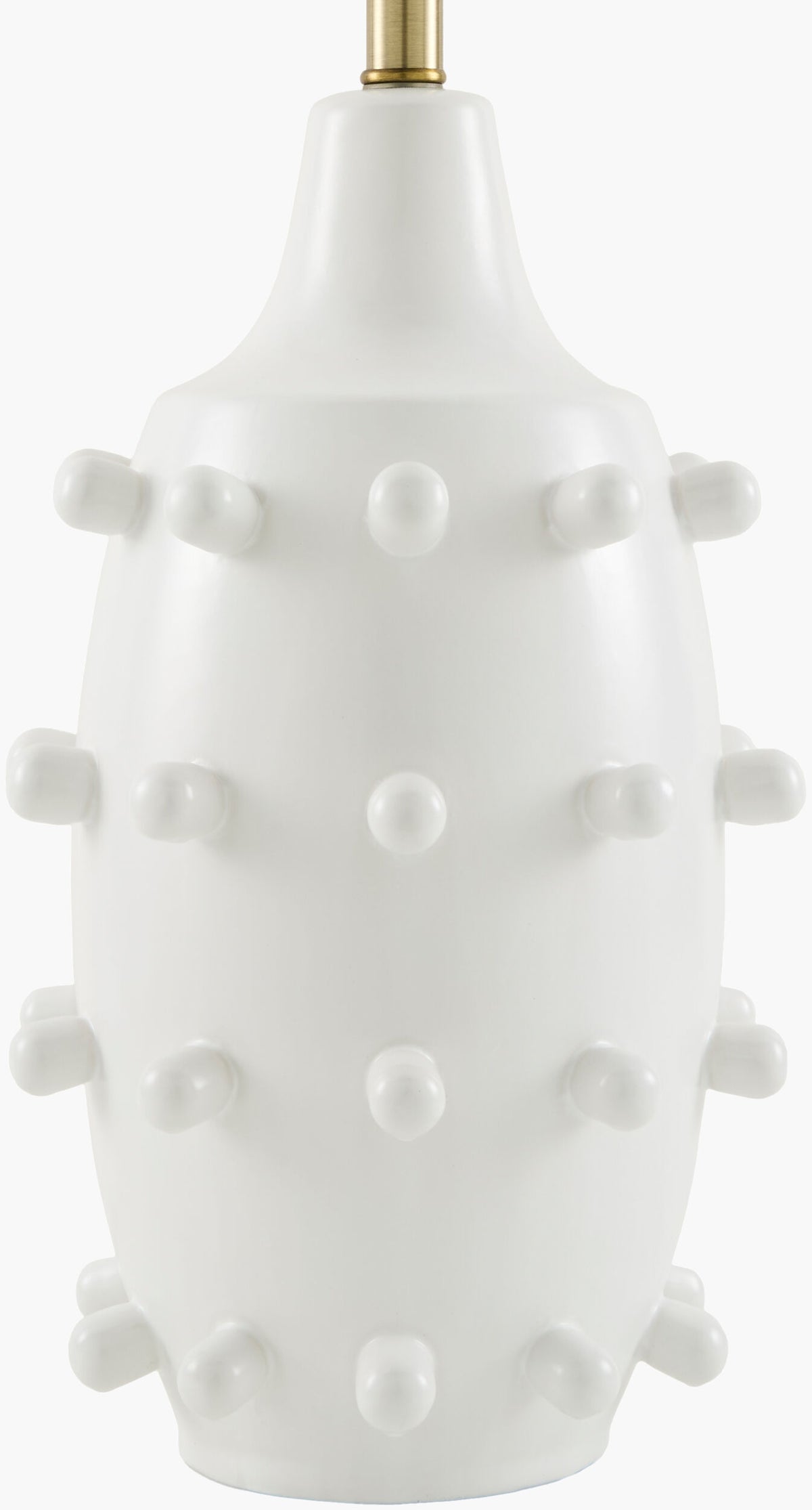 Seashell Pearl 29" Ceramic Table Lamp, Glazed White