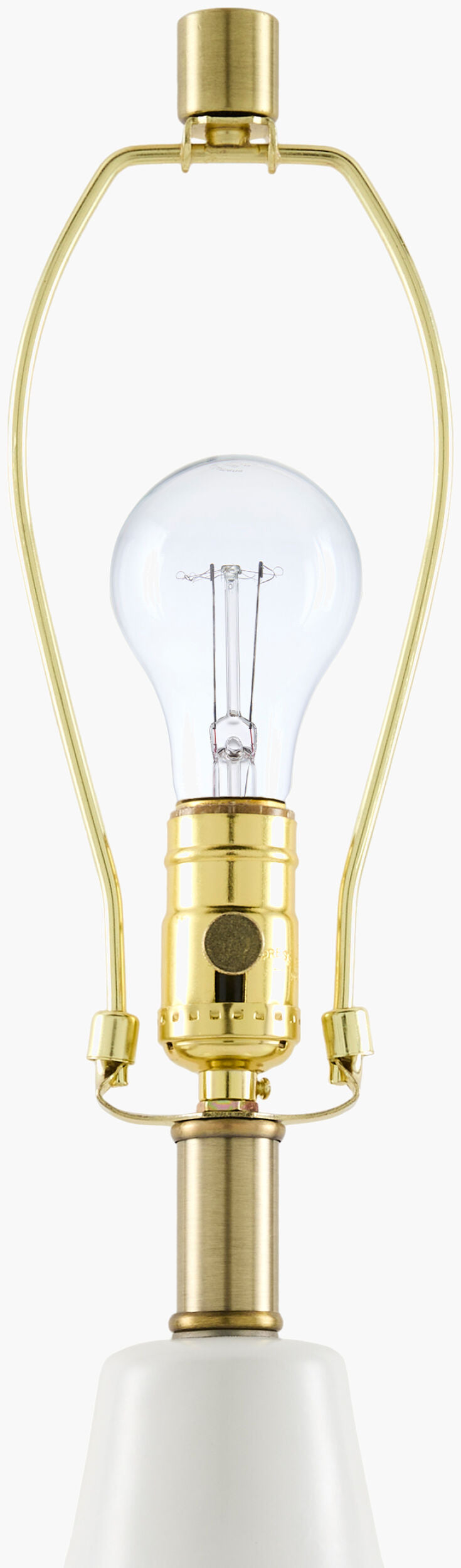 Seashell Pearl 29" Ceramic Table Lamp, Glazed White