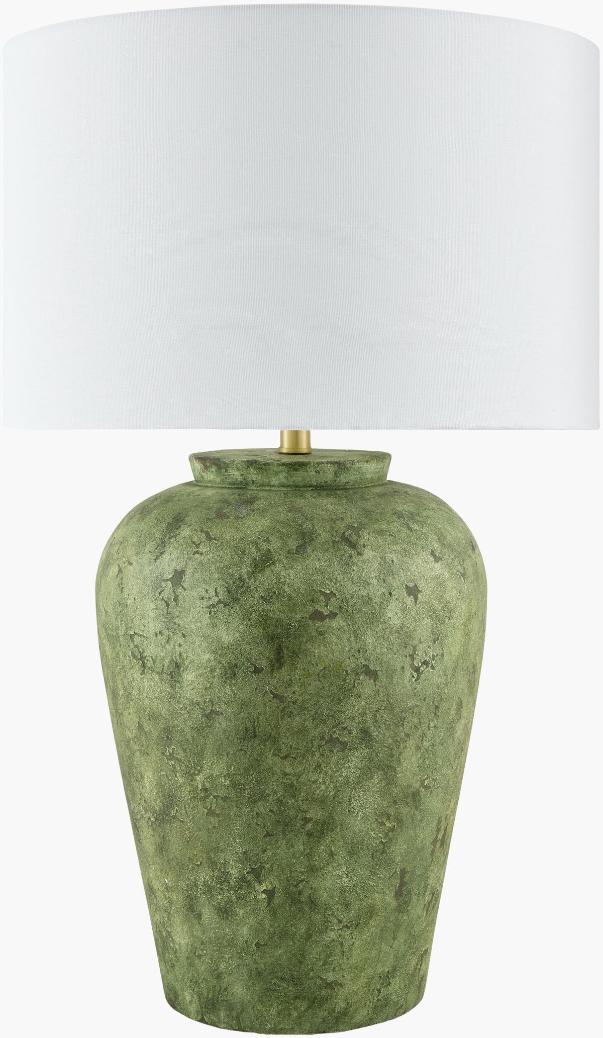 Sea Moss 30" Ceramic Table Lamp, Painted Green