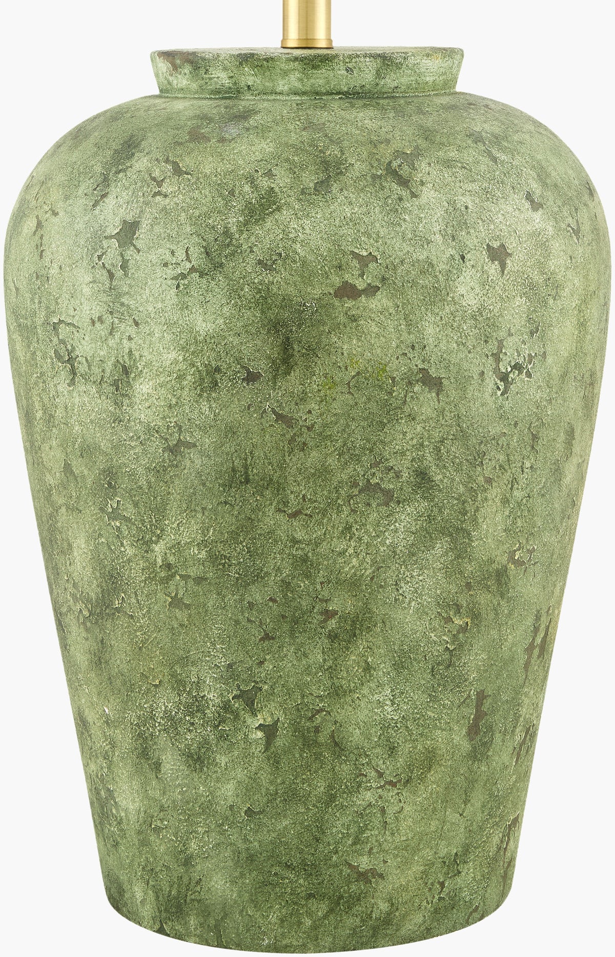 Sea Moss 30" Ceramic Table Lamp, Painted Green