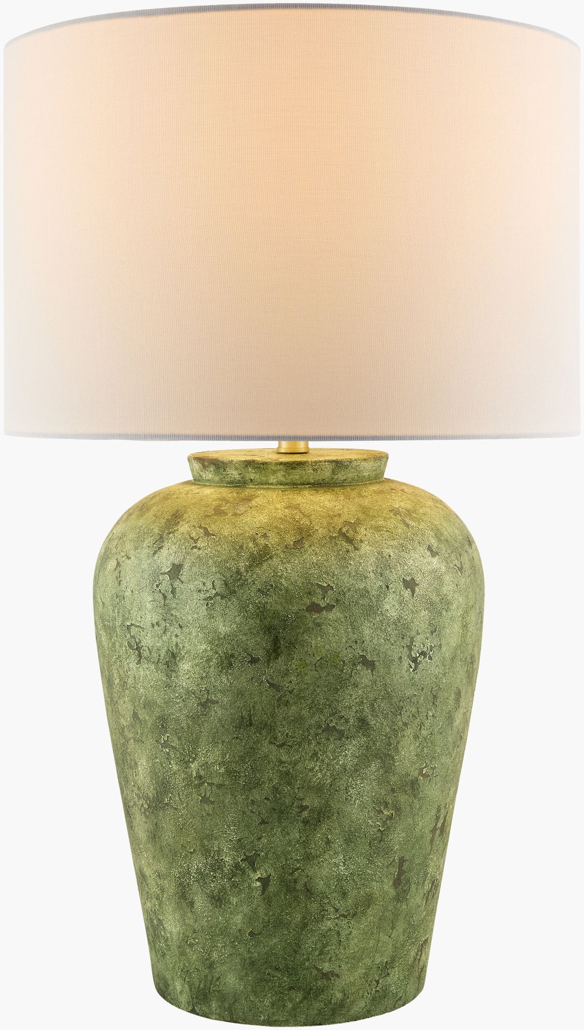 Sea Moss 30" Ceramic Table Lamp, Painted Green