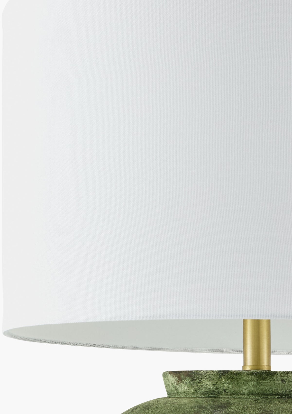 Sea Moss 30" Ceramic Table Lamp, Painted Green