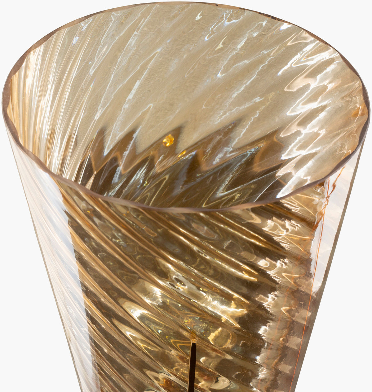 Maxton 12" Iron Wall Sconce, Polished Metallic Brass, Textured Clear