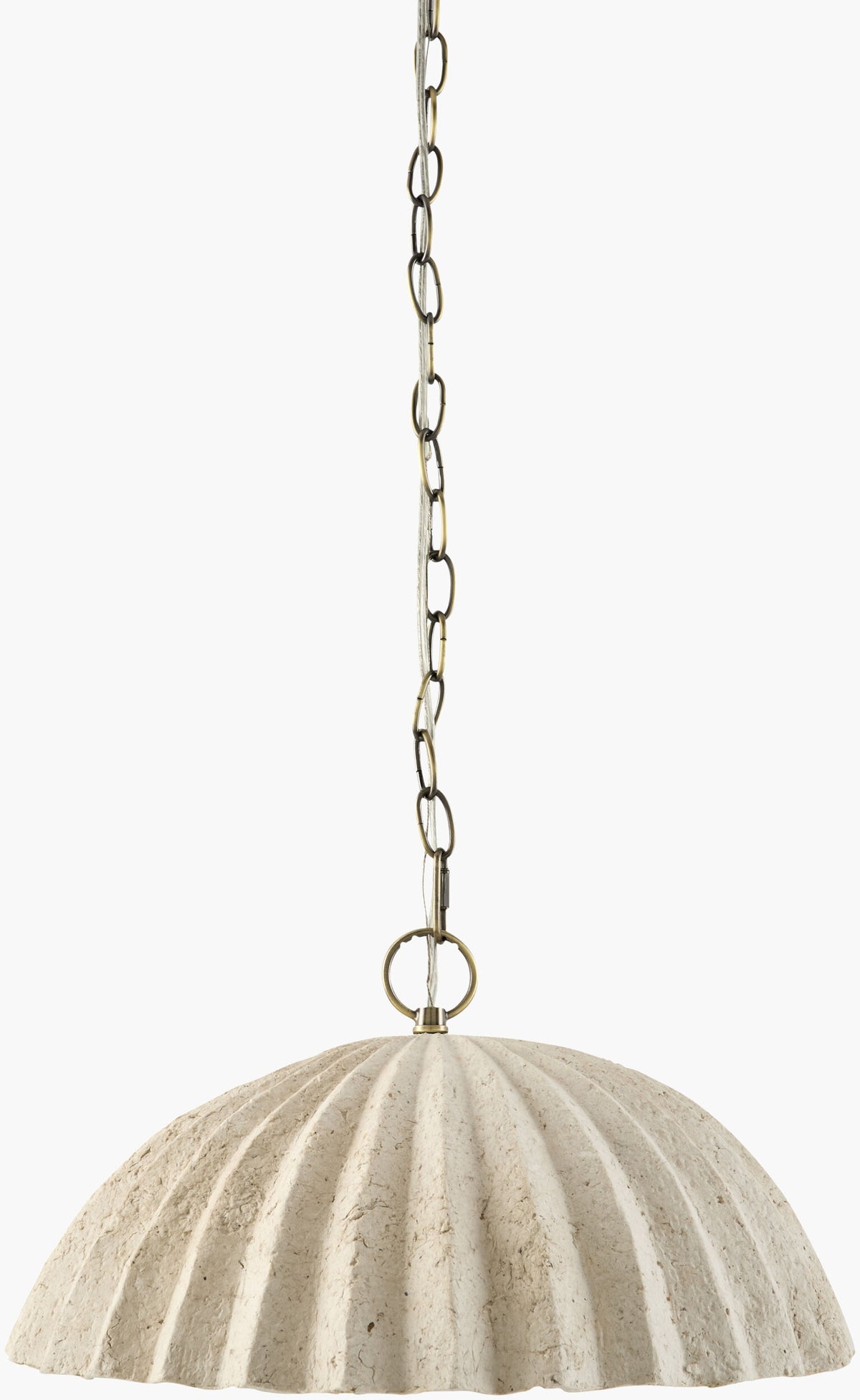 Moyalia Iron Pendant Light, Electroplated Metallic Brass