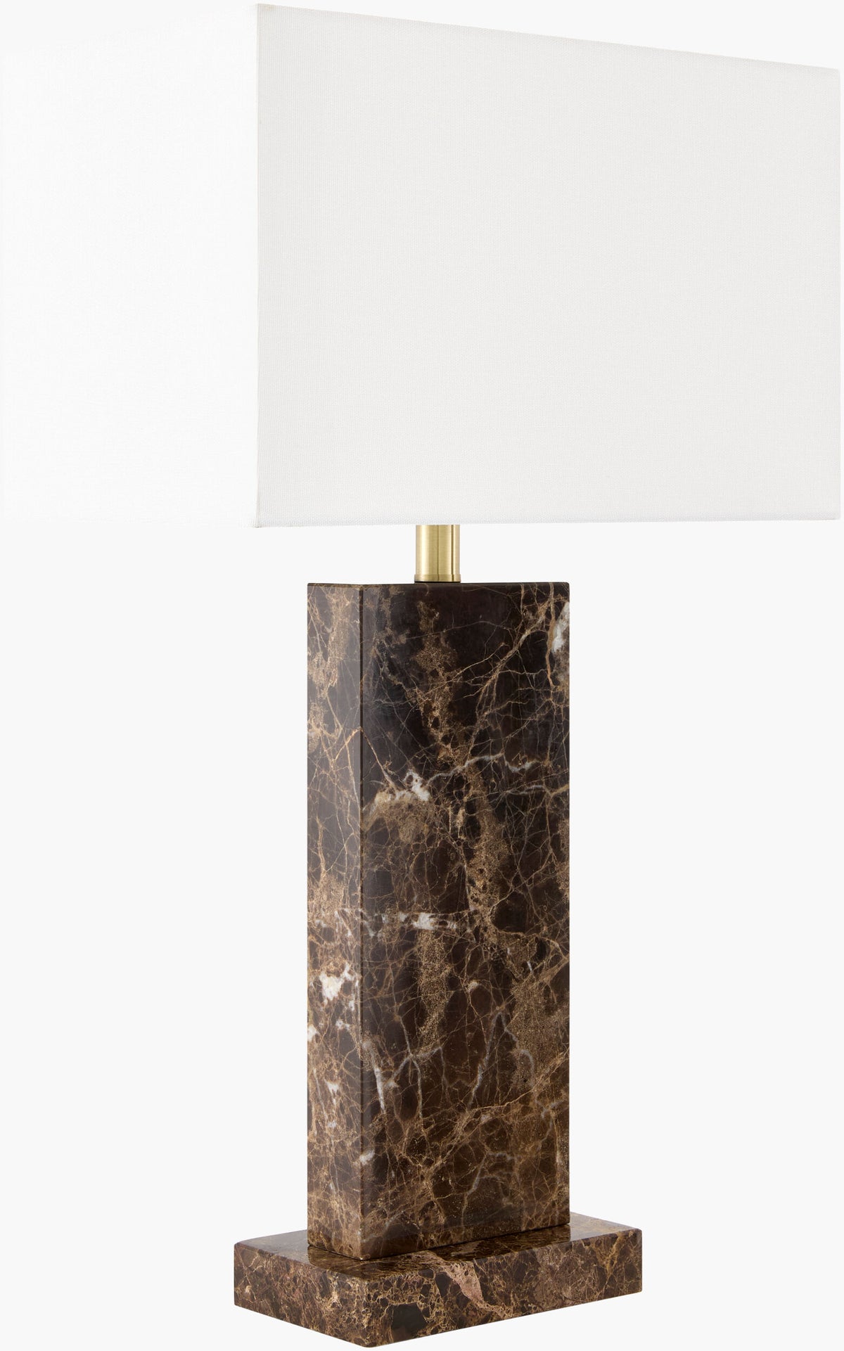Marzia 29" Marble Table Lamp, Brushed Brown (MZI-009)