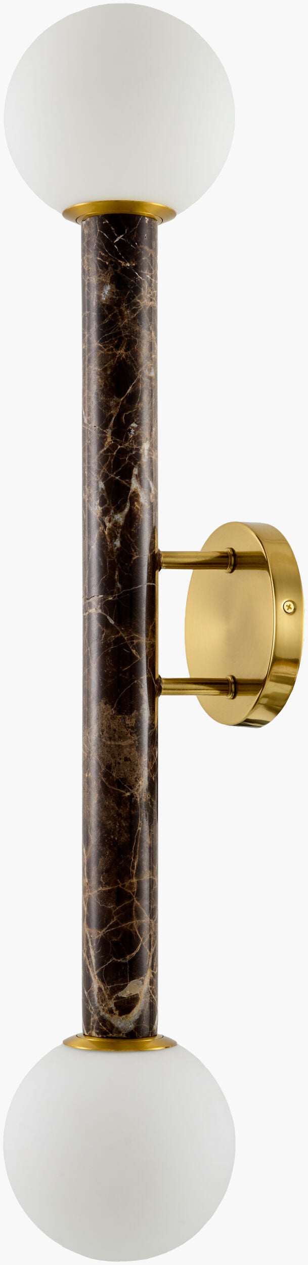 Marzia 30" Iron Wall Sconce, Plated Metallic Brass (MZI-021)
