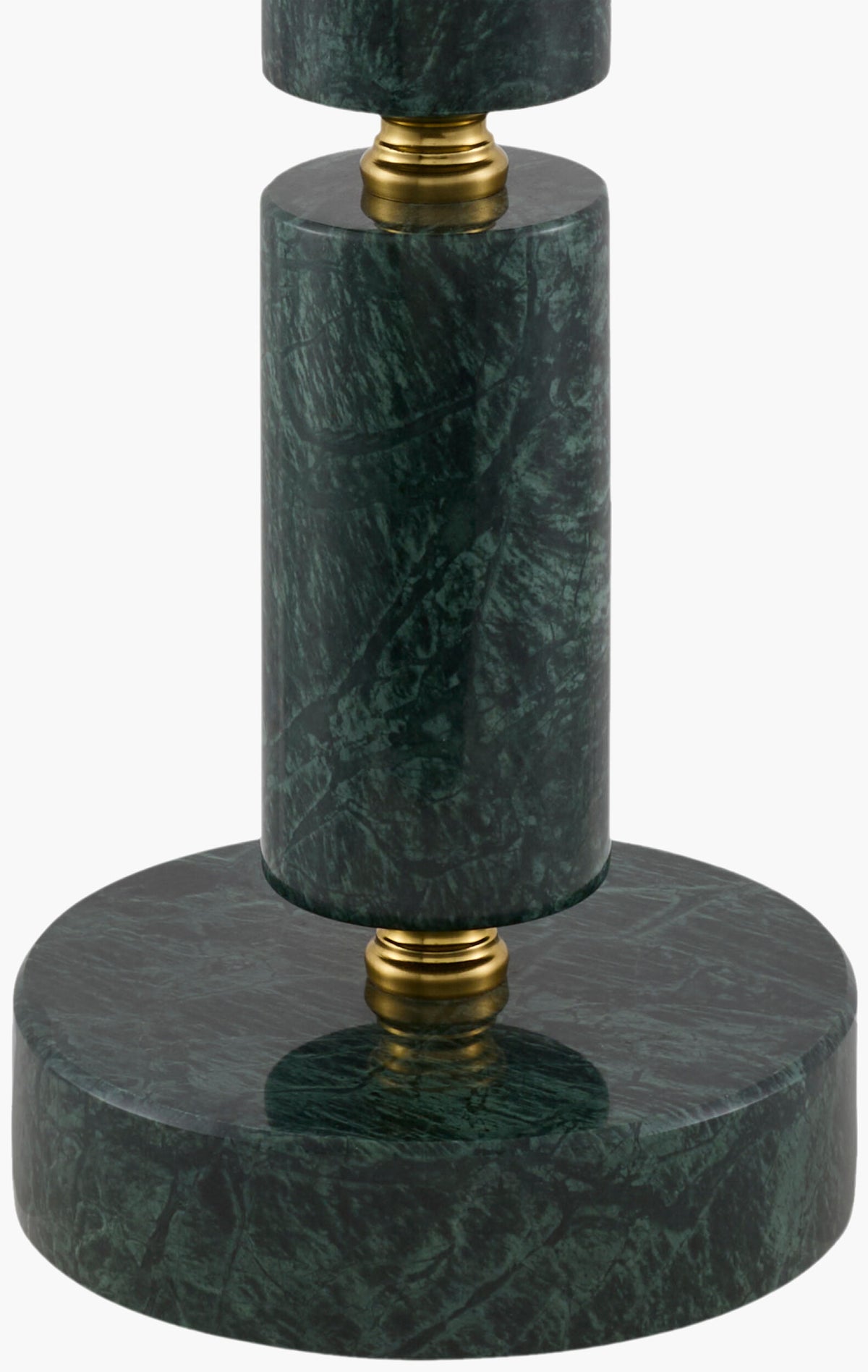 Marzia 31" Marble Table Lamp, Brushed Green