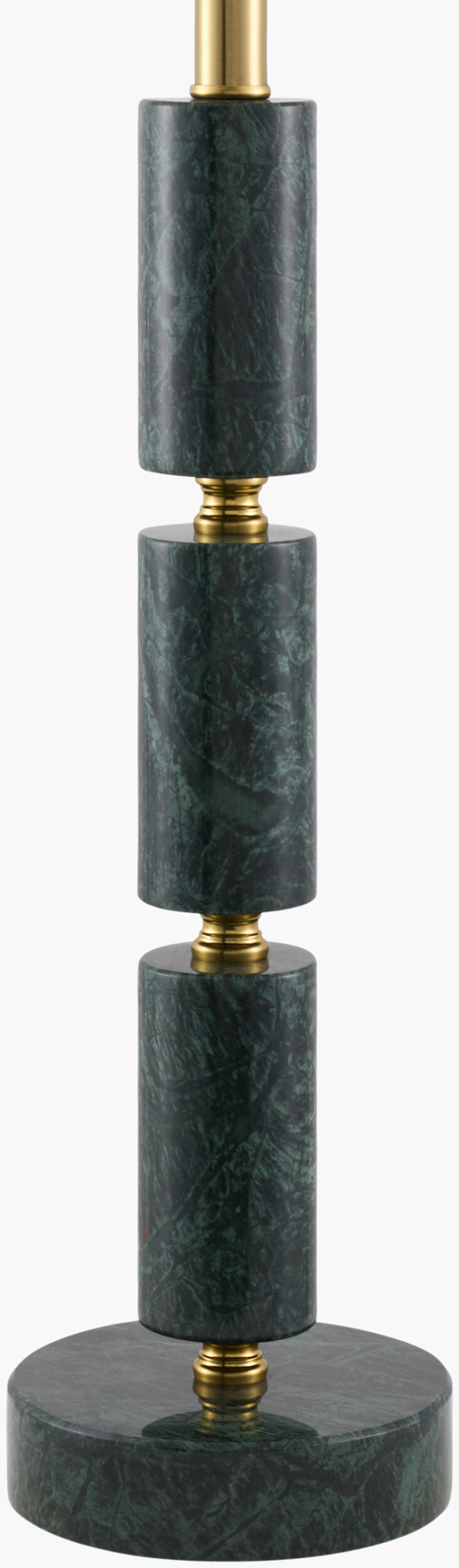 Marzia 31" Marble Table Lamp, Brushed Green