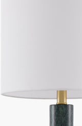 Marzia 31" Marble Table Lamp, Brushed Green