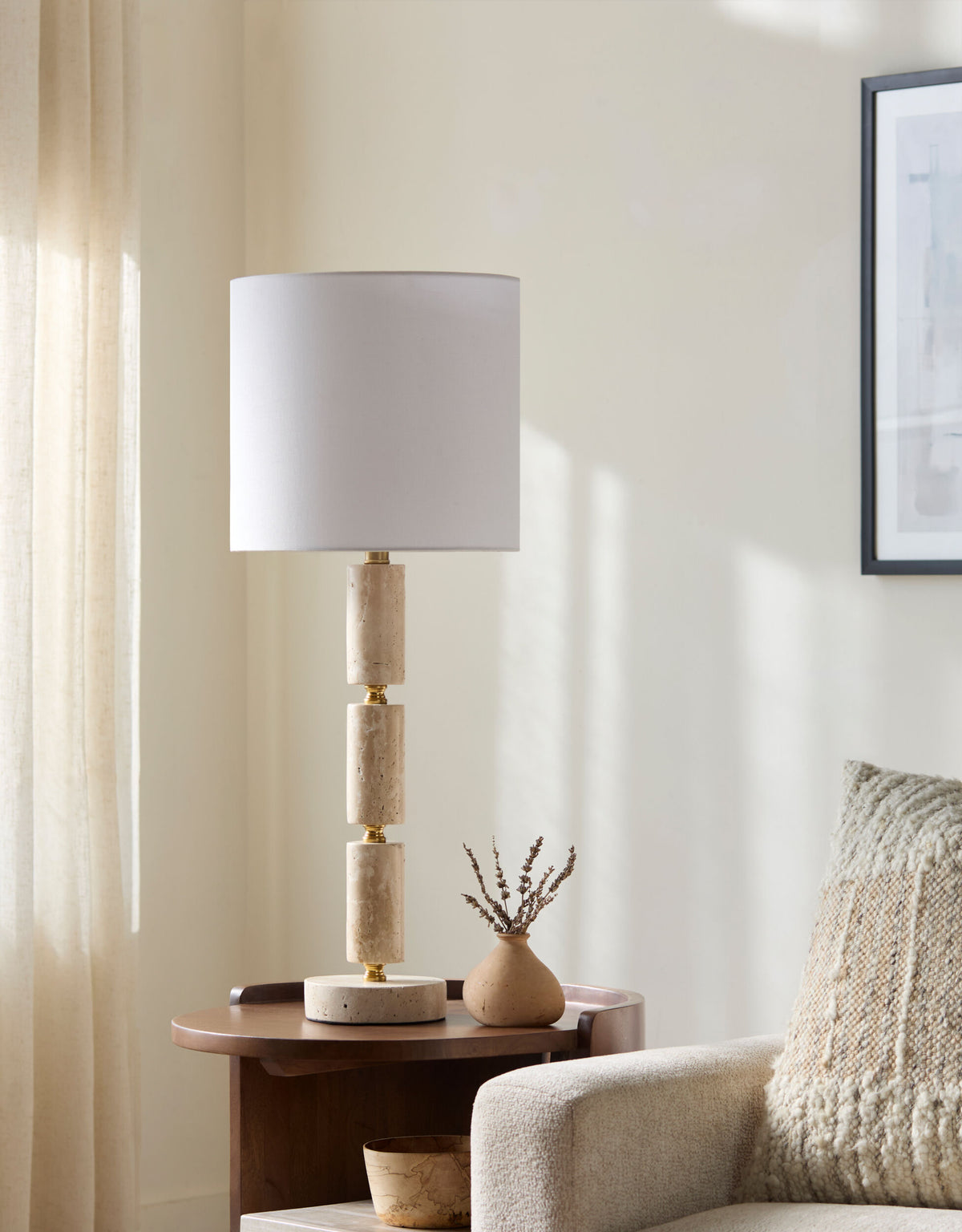 Marzia 31" Table Lamp, Brushed Wheat