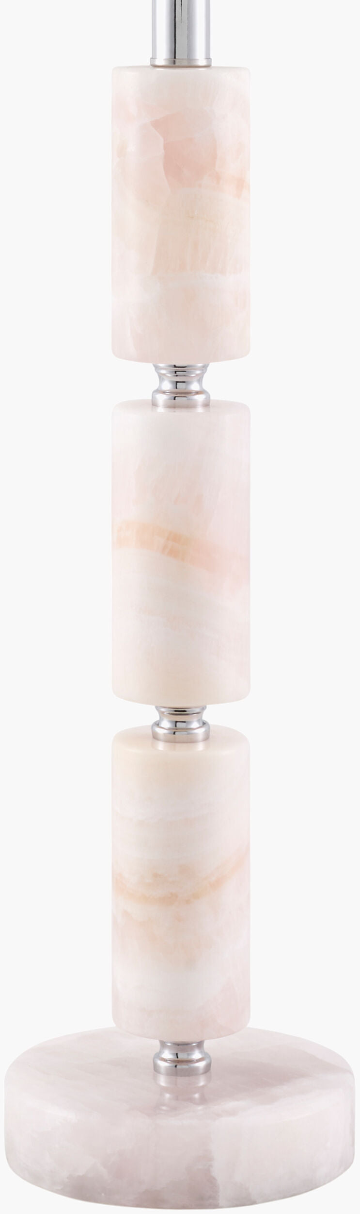 Marzia 31" Marble Table Lamp, Brushed Pink