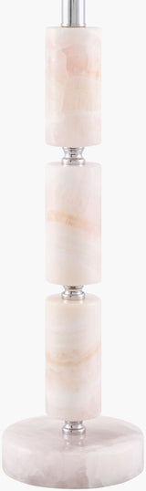 Marzia 31" Marble Table Lamp, Brushed Pink